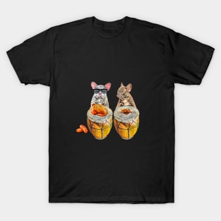 bulldog food music party T-Shirt